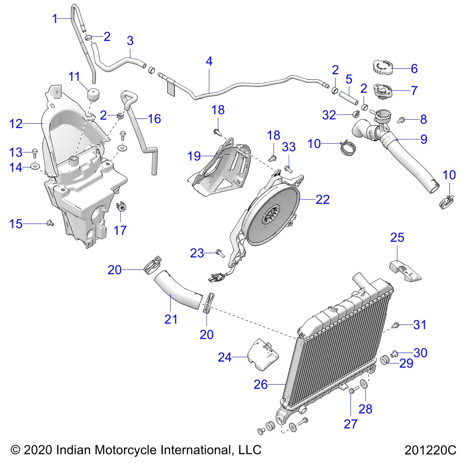 ENGINE, COOLING ASM. - N21LCBRR ALL OPTIONS (201220C) - Moore Speed Racing