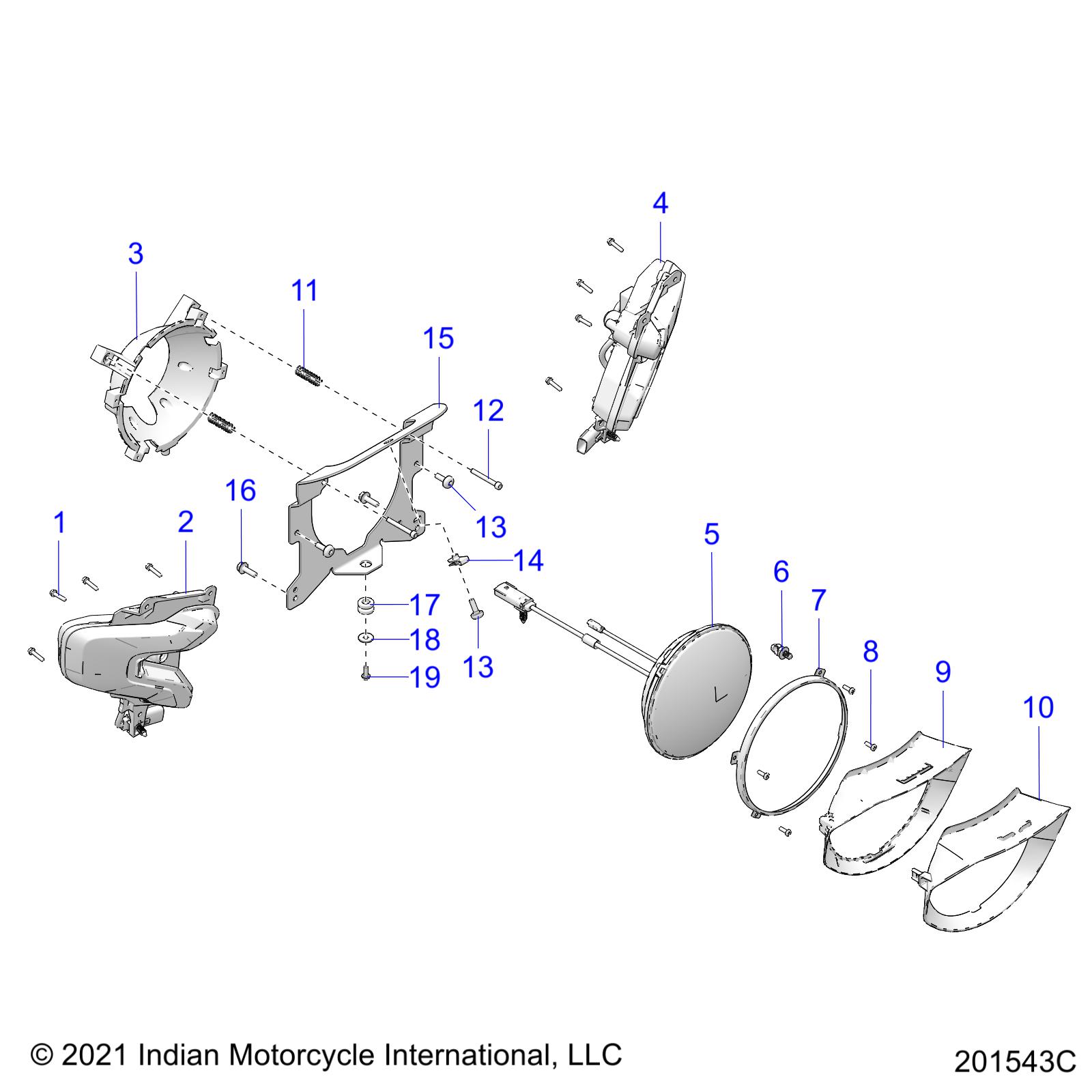 ELECTRICAL, HEADLIGHT, FRONT TURN SIGNALS N22LCERR ALL OPTIONS
