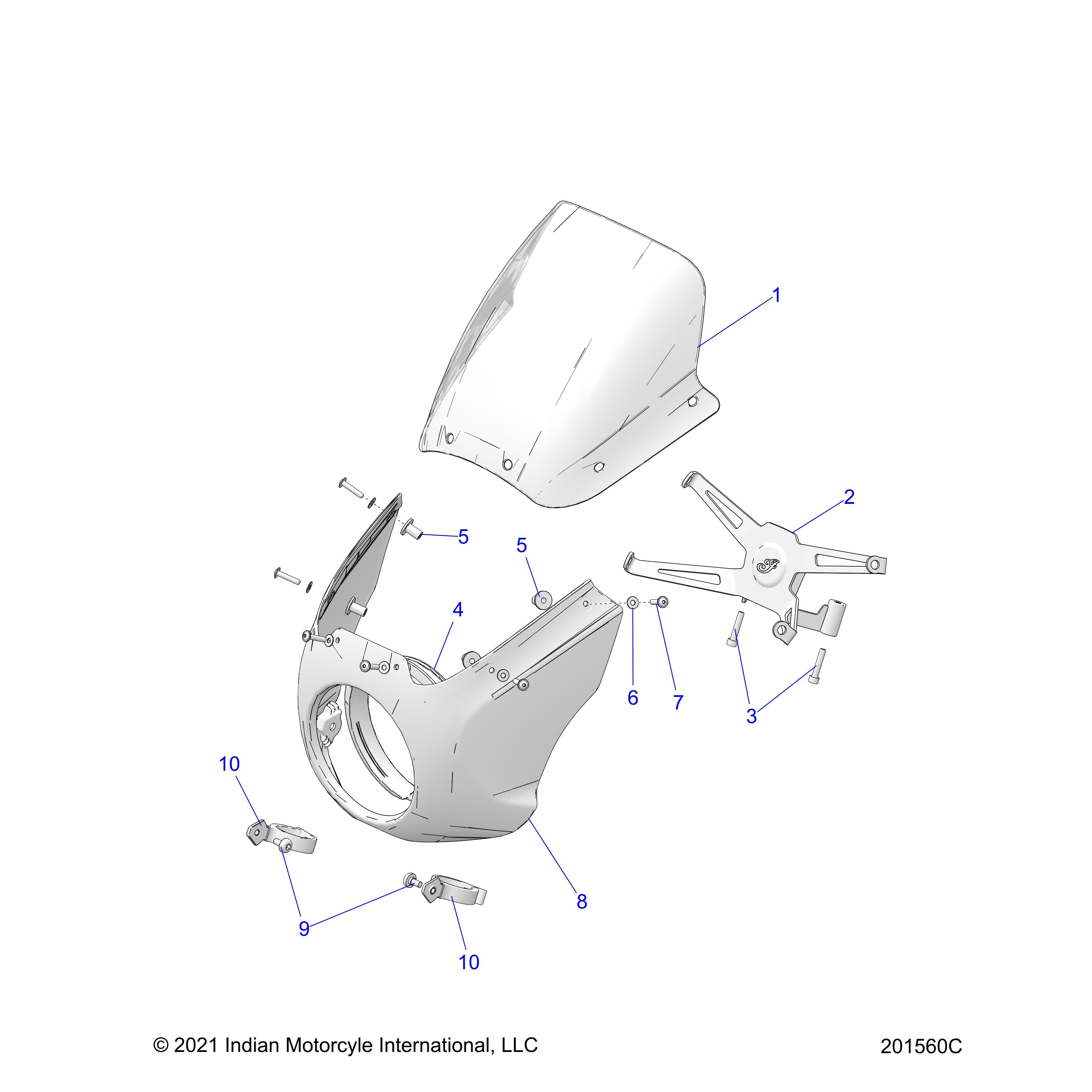 BODY, FRONT COWLING N22MTC00/MTD00 ALL OPTIONS (201560C) Moore