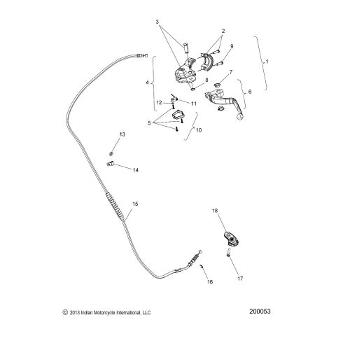 CONTROLS, CLUTCH LEVER AND CABLE