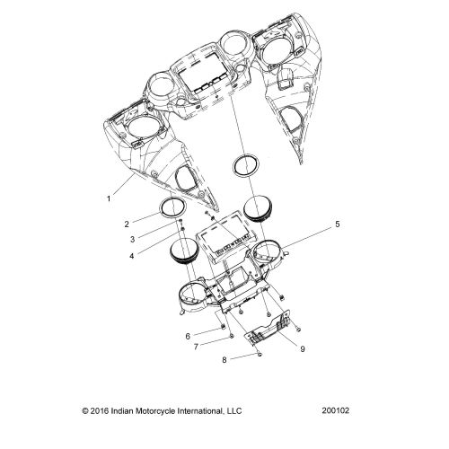 BODY, FAIRING ASM, INSTRUMENT PANEL MNTG.
