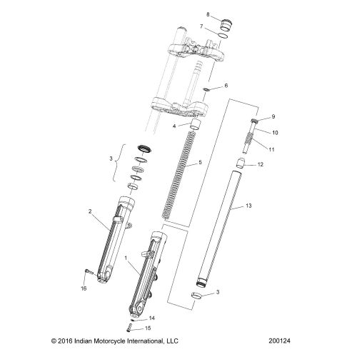 SUSPENSION, FRONT FORKS