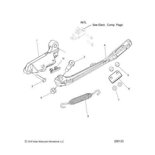 CHASSIS, SIDE STAND