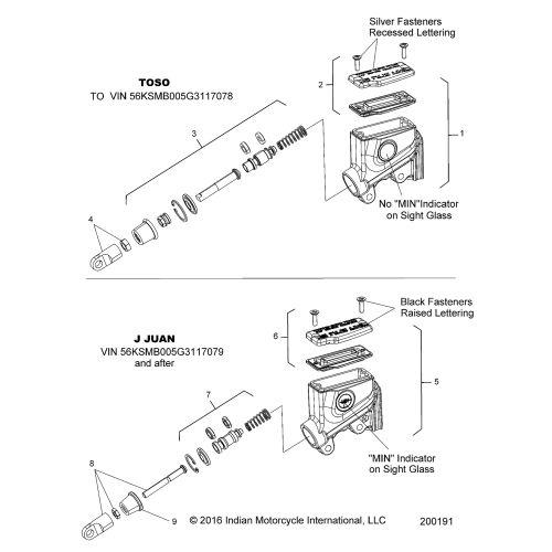 BRAKES, MASTER CYL., REAR