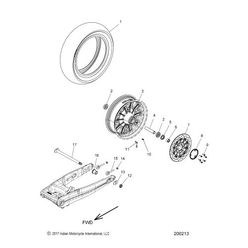 WHEEL, REAR