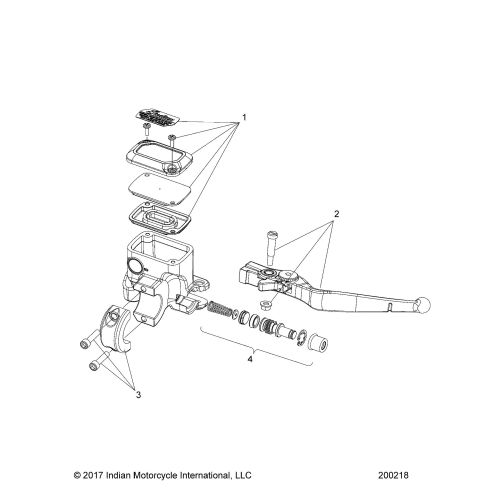 BRAKES, FRONT, LEVER AND MASTER CYLINDER