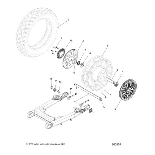 WHEEL, REAR