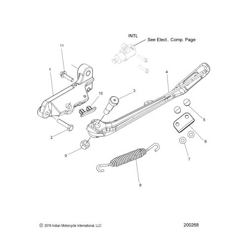 CHASSIS, SIDE STAND