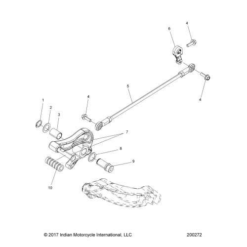 DRIVE TRAIN, SHIFT PEDAL AND LINKAGE