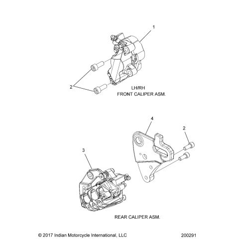 BRAKES, CALIPERS, FRONT AND REAR