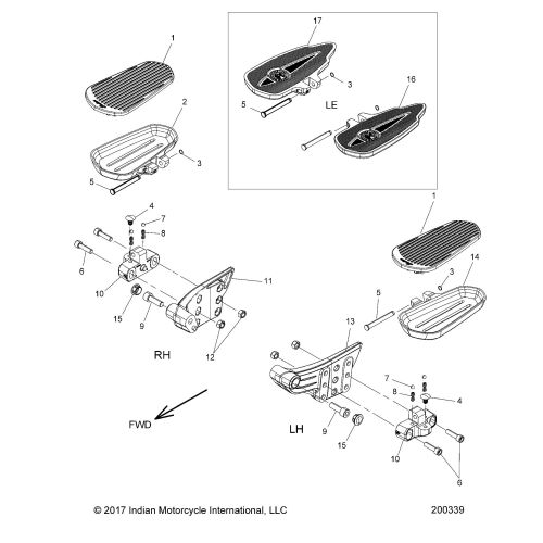 CHASSIS, FLOORBOARD, PASSENGER