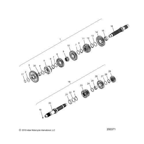 DRIVE TRAIN, INPUT / OUTPUT SHAFT ASM.