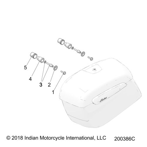 BODY, SADDLEBAG MOUNTING
