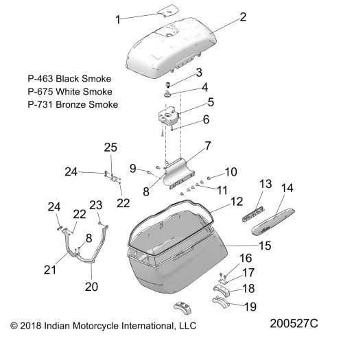 BODY, SADDLEBAG ASM.