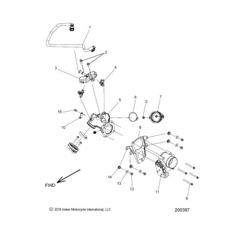 FUEL SYSTEM, FUEL CLAM SHELL / THROTTLE BODY
