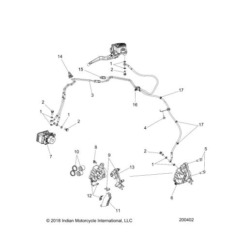 BRAKES, FRONT ASM., W / ABS