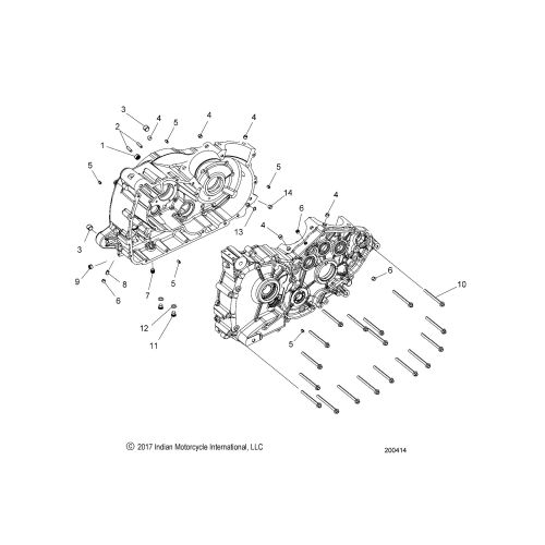 ENGINE, CRANKCASE