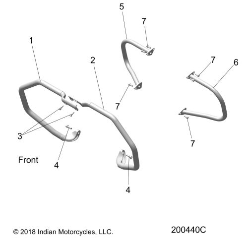 CHASSIS, HIGHWAY BAR / TIP OVER BAR