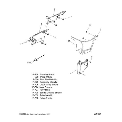 BODY, SIDE COVERS