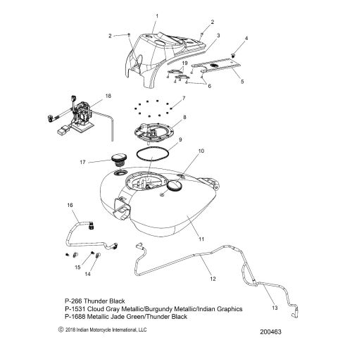 FUEL SYSTEM, FUEL TANK ASM.