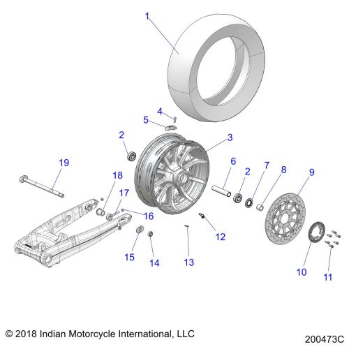WHEEL, REAR