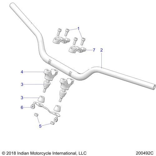 STEERING, HANDLEBAR MNTG
