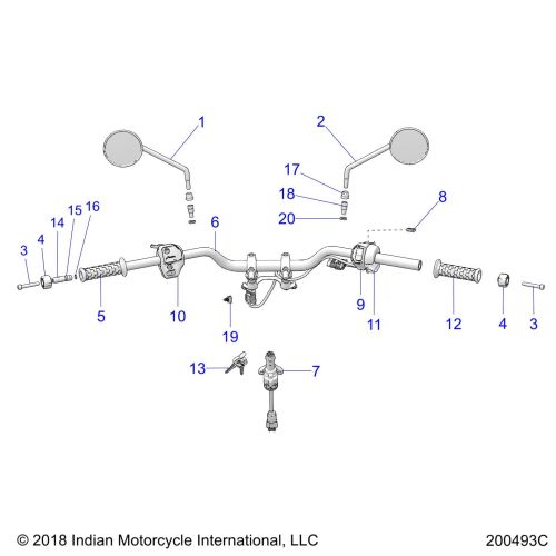 STEERING, HANDLEBAR ASSEMBLY