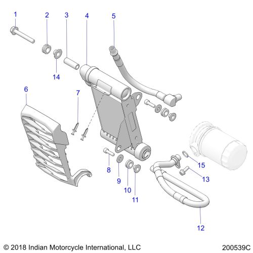 ENGINE, OIL COOLER