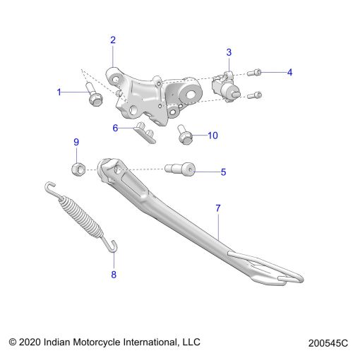 CHASSIS, SIDE STAND