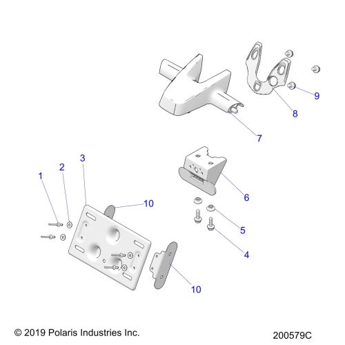 BODY, LICENSE PLATE BRKT / REAR LIGHT HOUSING MOUNT
