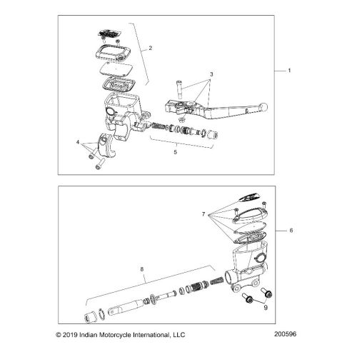 BRAKES, MASTER CYL., FRONT AND REAR