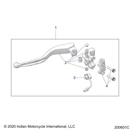 CONTROLS, CLUTCH LEVER ASM.
