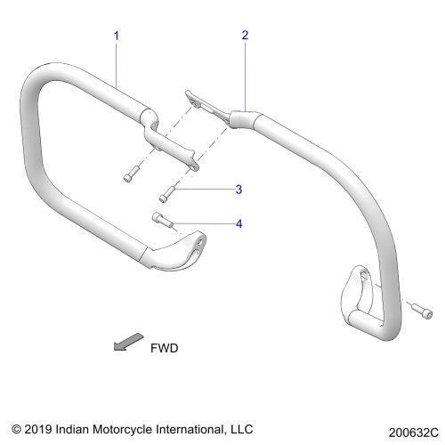 CHASSIS, HIGHWAY BAR, TUBE