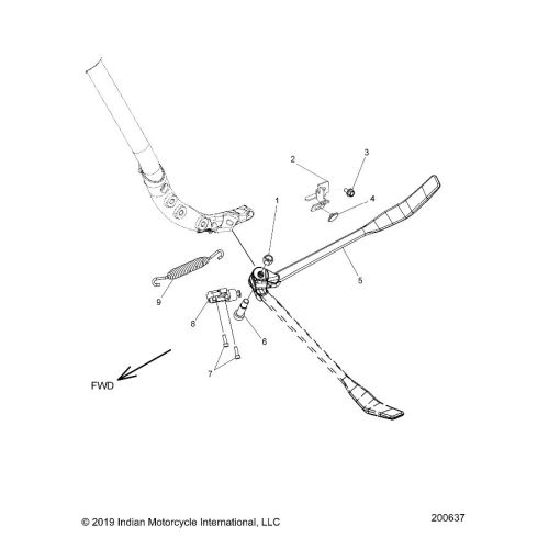 CHASSIS, SIDE STAND