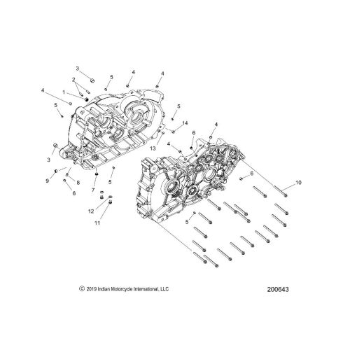 ENGINE, CRANKCASE