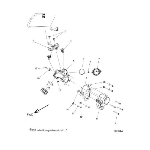 FUEL SYSTEM, FUEL CLAM SHELL / THROTTLE BODY