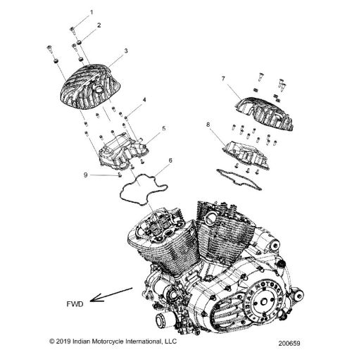 ENGINE, ROCKER COVERS
