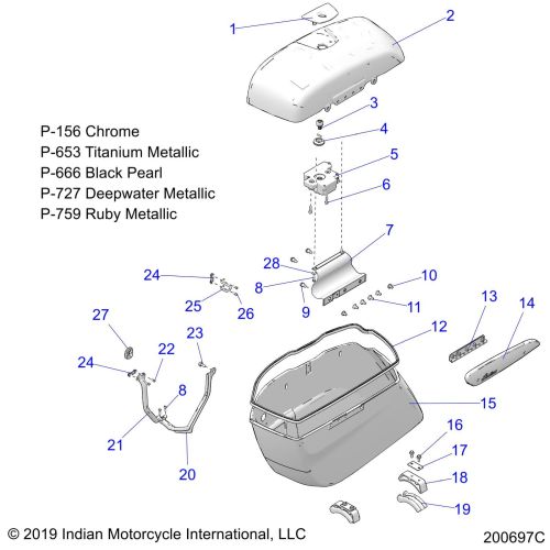 BODY, SADDLEBAG ASM.