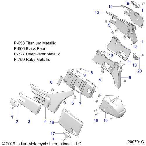 BODY, SIDE / REAR COVERS