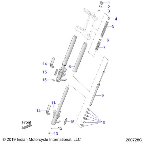 SUSPENSION, FRONT FORKS