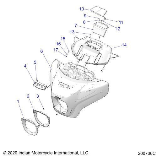 BODY, FAIRING ASM 1