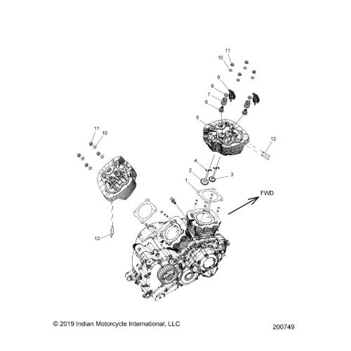 ENGINE, CYLINDER HEAD ASM.