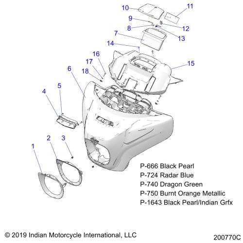 BODY, FAIRING ASM 1