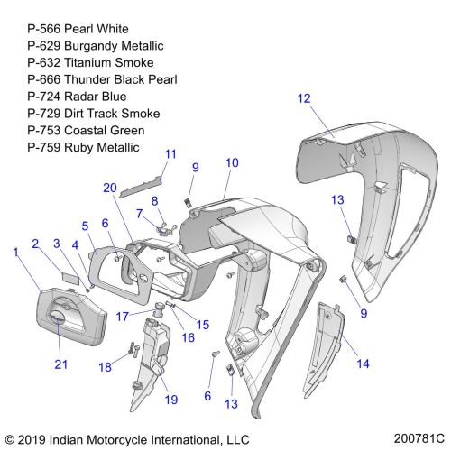 BODY, FAIRING, LOWER