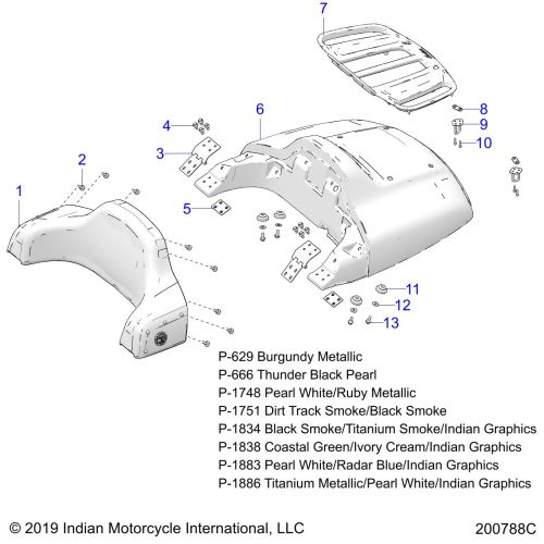 BODY, TRUNK LID AND BACKREST ASM.