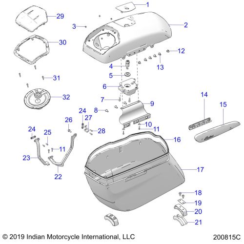 BODY, SADDLEBAG ASM.