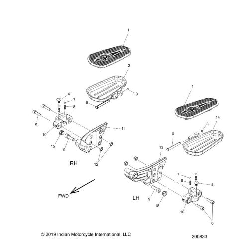 CHASSIS, FLOORBOARD, PASSENGER