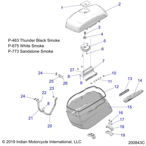 BODY, SADDLEBAG ASM.