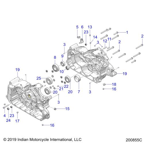 ENGINE, CASE ASM.