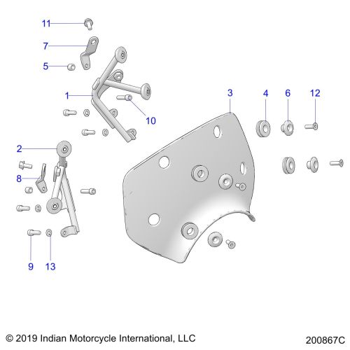 BODY, WINDSHIELD AND MOUNTING